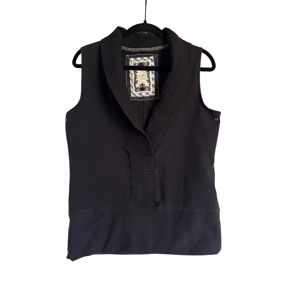 Old Navy Sleeveless Knit Sweater Vest  Sz M Top Shawl Collar Pullover‎ Women